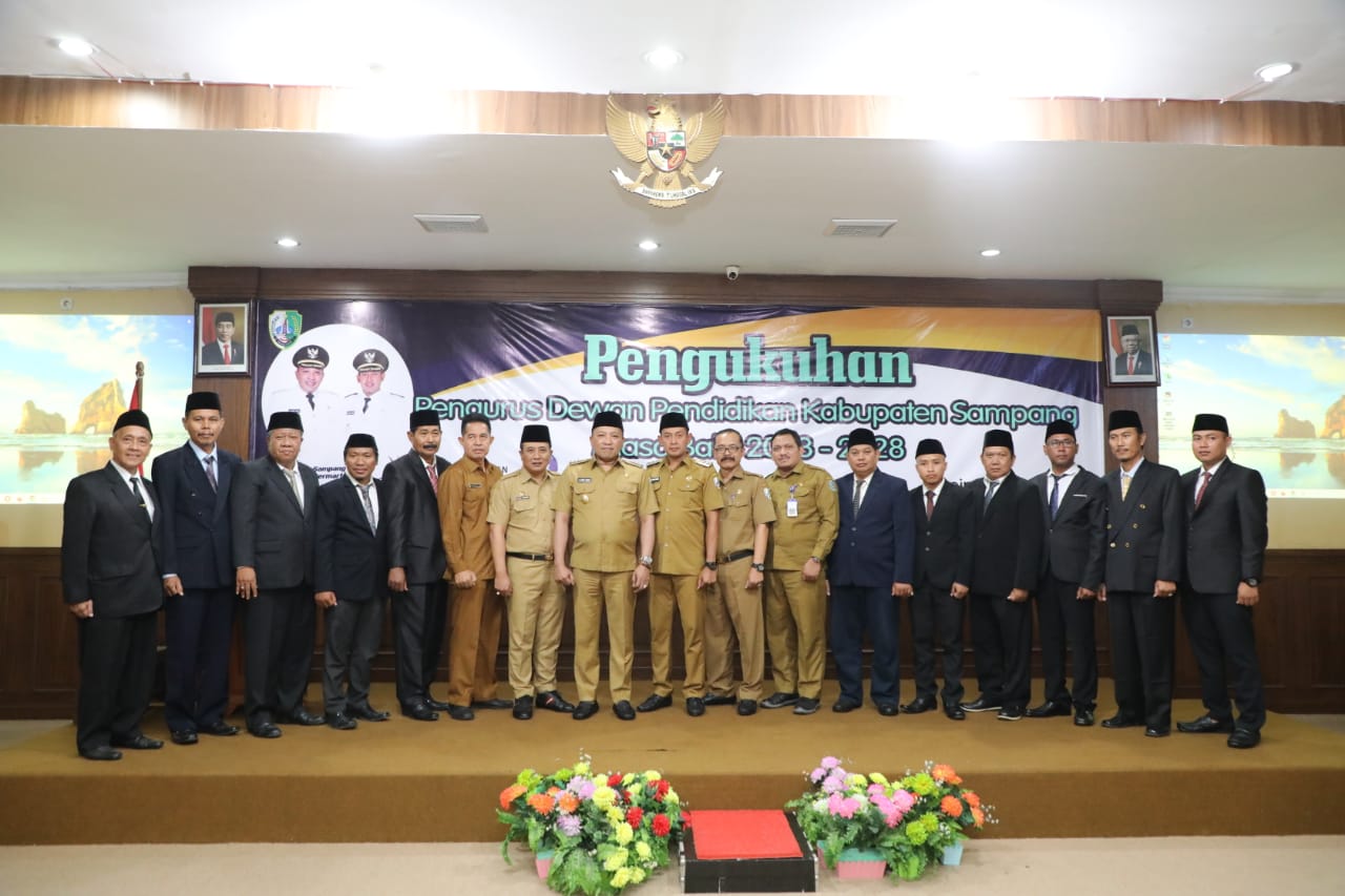 Bupati Sampang Kukuhkan Pengurus Dewan Pendidikan Masa Bhakti 2023 – 2028