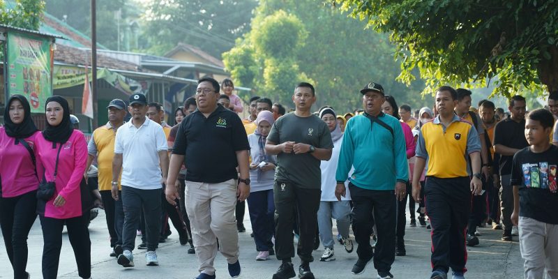 Sambut Hari Bhayangkara, TNI Polri dan Forkopimda Olahraga Bersama
