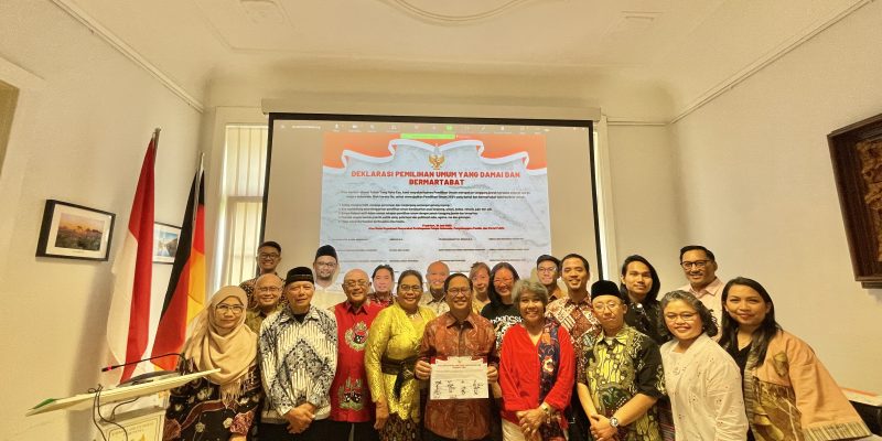 Hadiri Deklarasi Pemilu Damai, Konjen Frankfurt Ajak Komponen Masyarakat Indonesia Bumikan Nilai-Nilai Pancasila