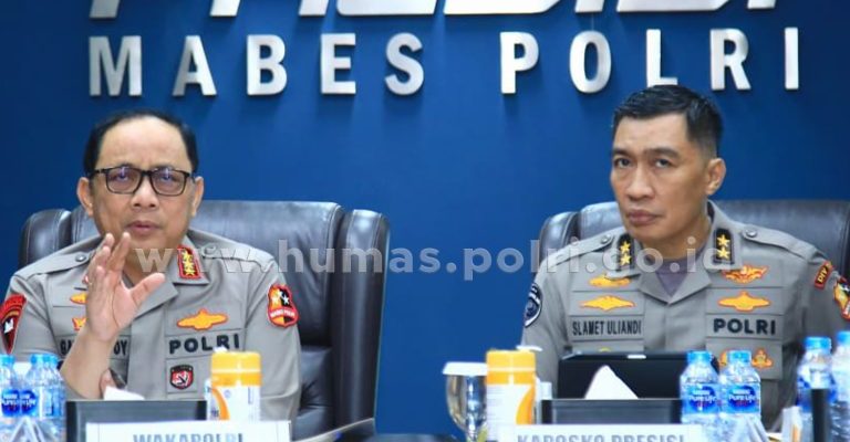 Wakapolri Gelar Anev Posko Presisi Jelang Pemilu 2024
