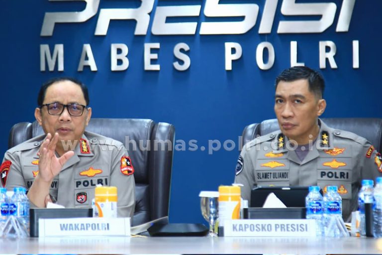 Wakapolri Gelar Anev Posko Presisi Jelang Pemilu 2024