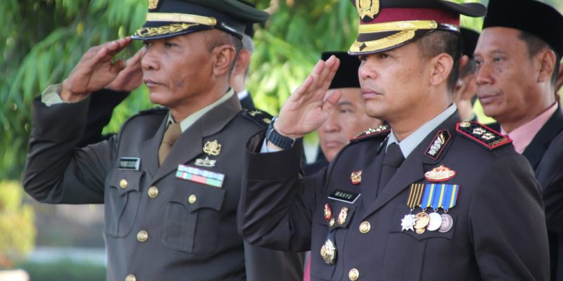 Kapolres Bersama Forkopimda Hadiri Upacara Bendera Peringatan Hari Lahir Pancasila Tingkat Kabupaten Pekalongan