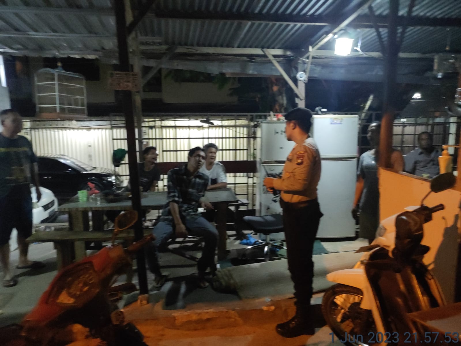 Patroli Cipkon Polsek Batu Ampar, Himbauan Kamtibmas Kepada Masyarakat dan Prokes