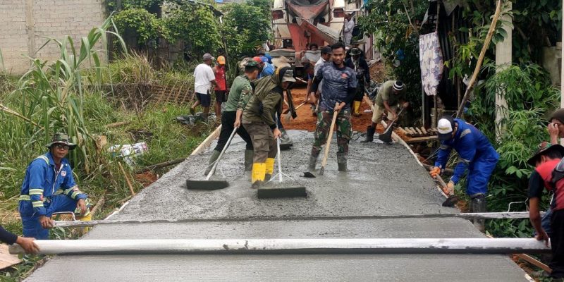 Semenisasi Jalan di Kavling Seraya Dinyatakan Selesai 100 Persen, Warga Ucapkan Terimakasih Ke Personel TMMD
