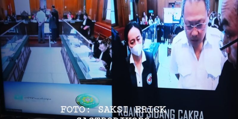 Saksi Erick Sastrodikoro Diduga Merekayasa Dalam Kesaksiannya Dipersidangan