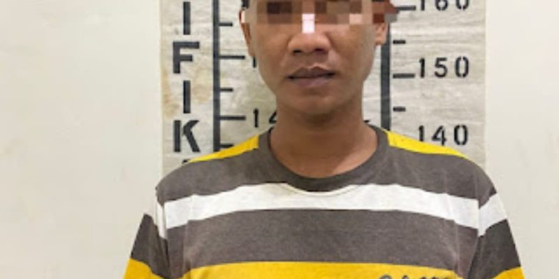 Pemuda Bejat Ancam Pisau, Cabuli Wanita, Dibekuk Satreskrim Polres Gresik