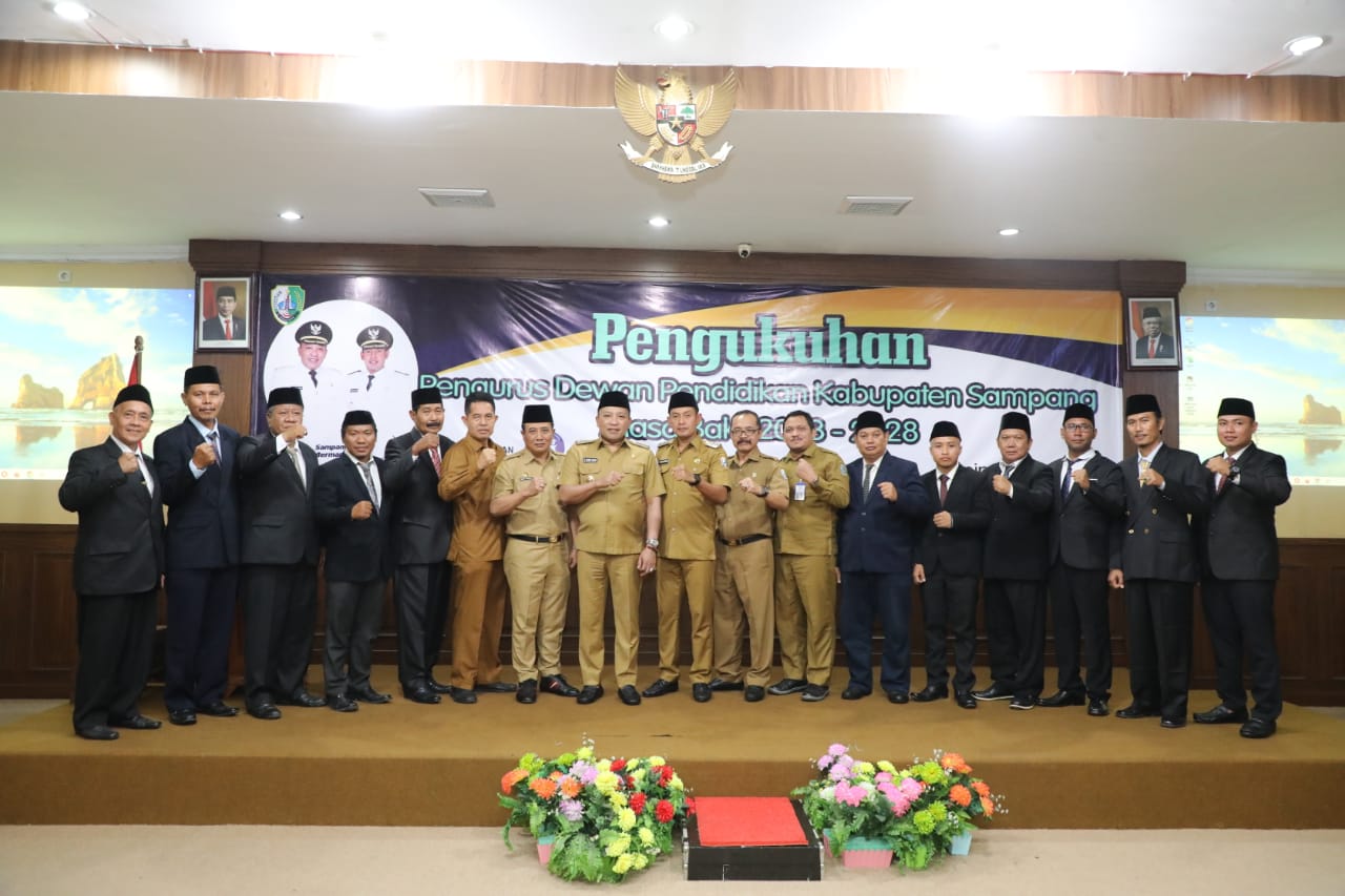Bupati Sampang Kukuhkan Pengurus Dewan Pendidikan Masa Bhakti 2023 – 2028