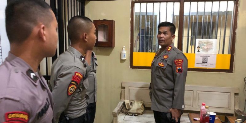 Kapolres Pekalongan Cek Kesiapan Jaga Tahanan