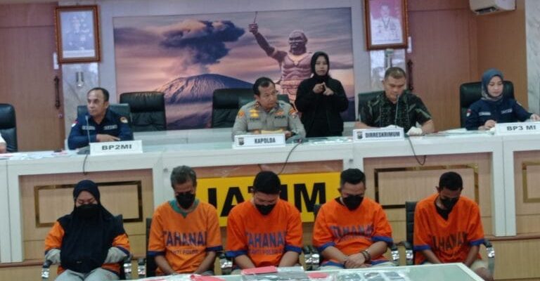 Polda Jatim Berhasil Ungkap Tiga Kasus TPPO Calon Pekerja Migran Ilegal