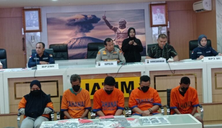 Polda Jatim Berhasil Ungkap Tiga Kasus TPPO Calon Pekerja Migran Ilegal