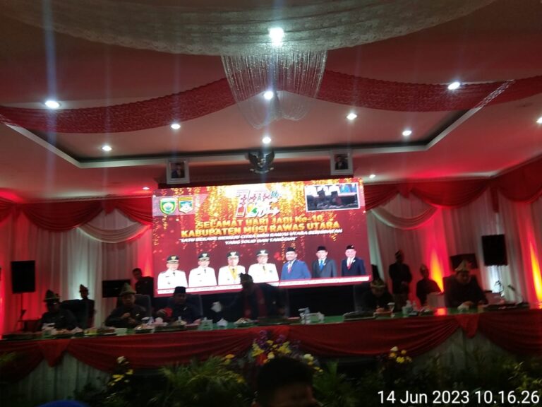 Peringati Hari Jadi Muratara, Gubernur Sumsel Sampaikan Beberapa Hal Penting