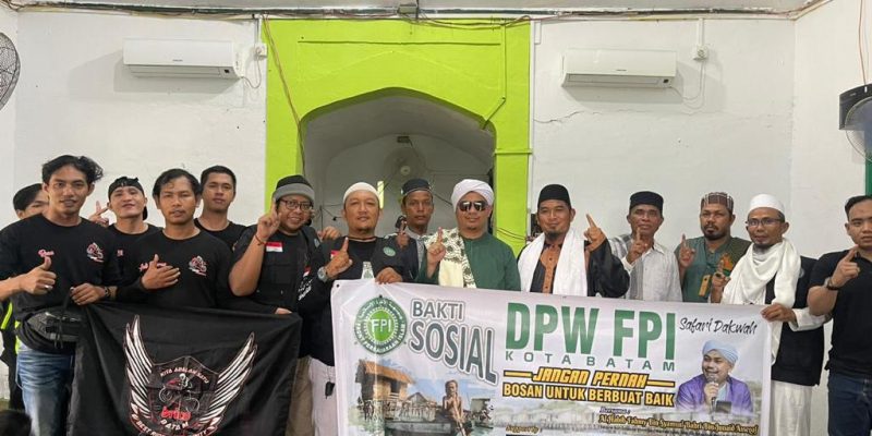 Safari Dakwah, Bansos dan Goro DPW FPI Kota Batam di Pulau Gara