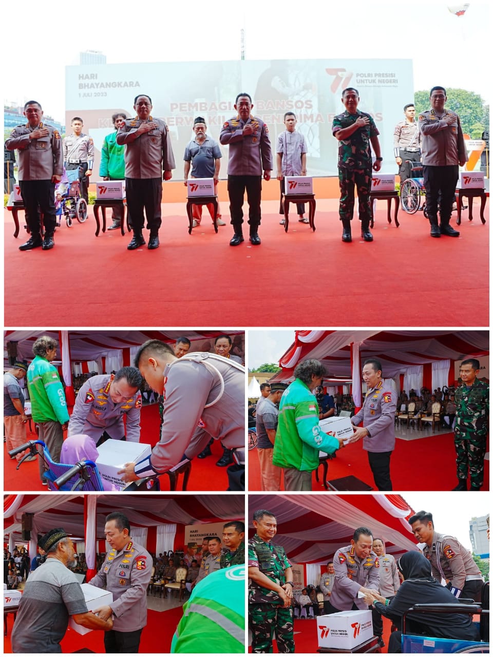 Gelar Baksos Dalam Rangka Hari Bhayangkara ke-77, Kapolri Ingin Polri Selalu Bersama Masyarakat