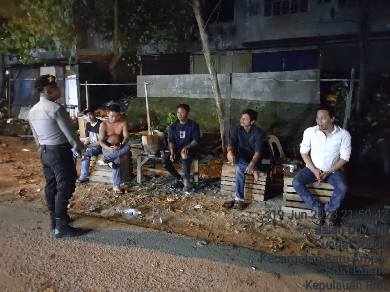 Gencar Patroli Cipkon, Polsek Batu Ampar Himbauan Kamtibmas “Gencet” Tindak Kriminal
