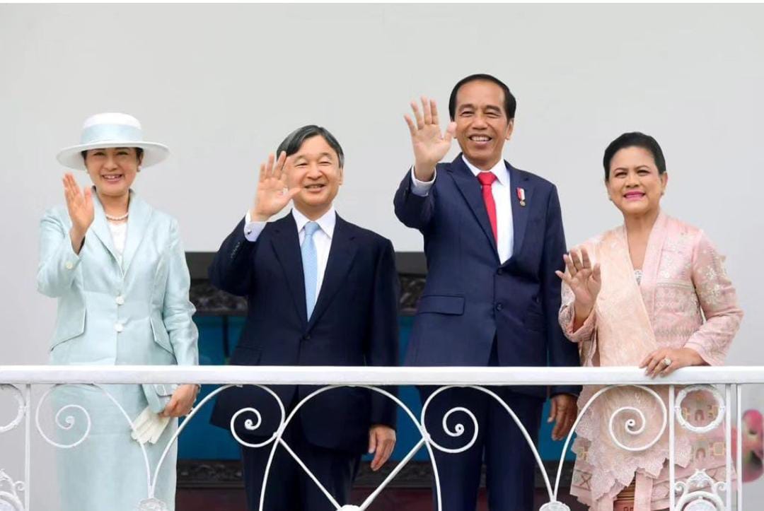 Presiden Jokowi Sambut Kunjungan Kenegaraan Kaisar Jepang Naruhito di Istana Bogor