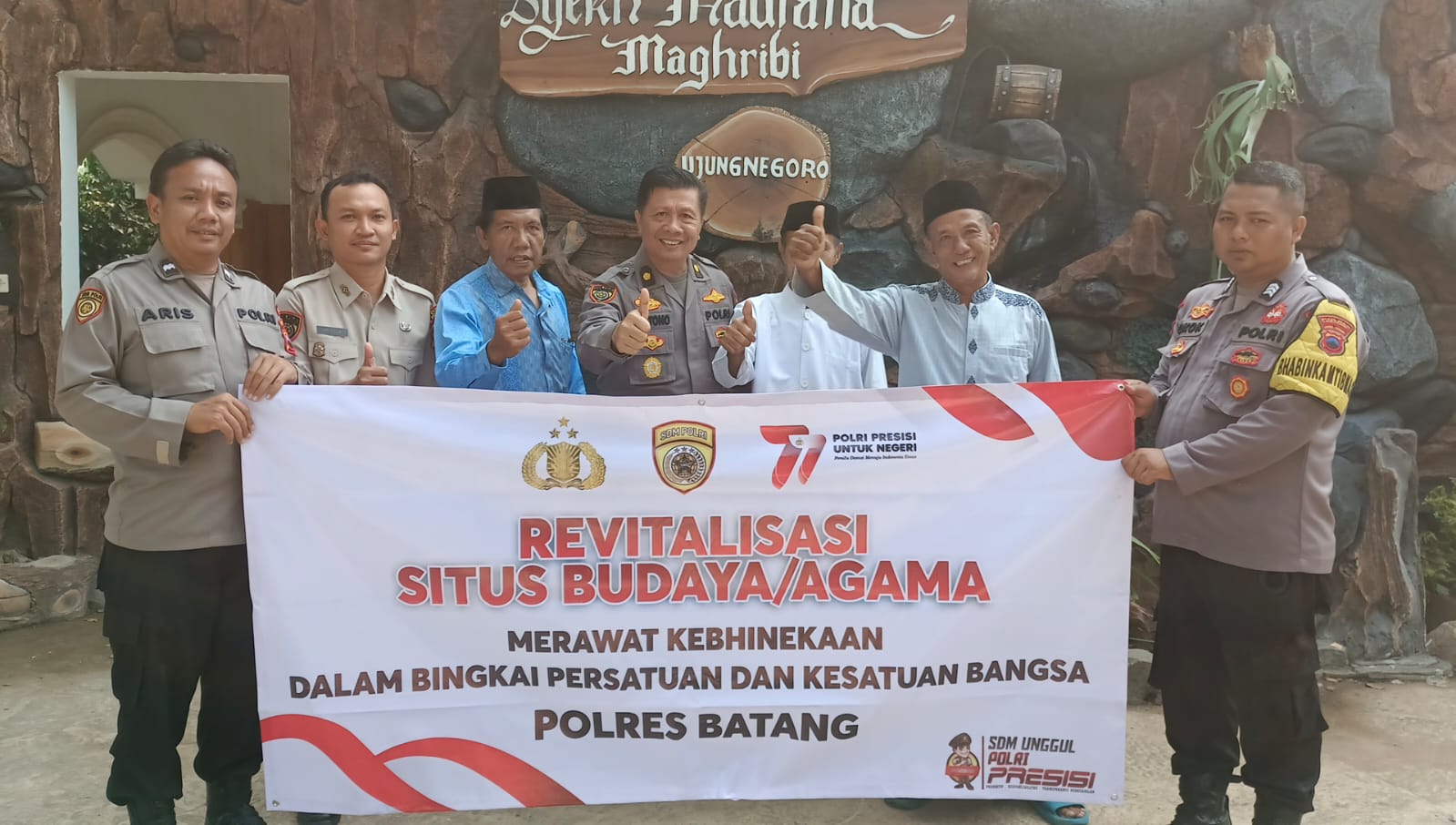 Mengenang Wali Agama: Polres Batang Revitalisasi Makam Syekh Maulana Maghribi