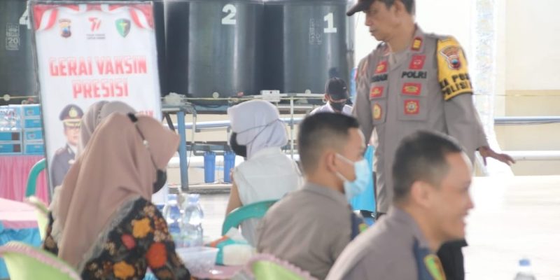Sambut Hari Bhayangkara Ke-77 Tahun 2023, Polres Pekalongan Gelar Vaksinasi Secara Gratis
