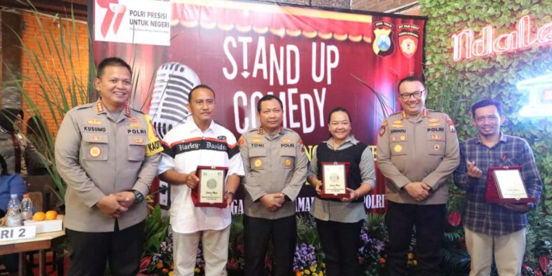 Kompetisi Stand Up Comedy Polda Jatim Meriahkan Hari Bhayangkara ke-77 tahun 2023
