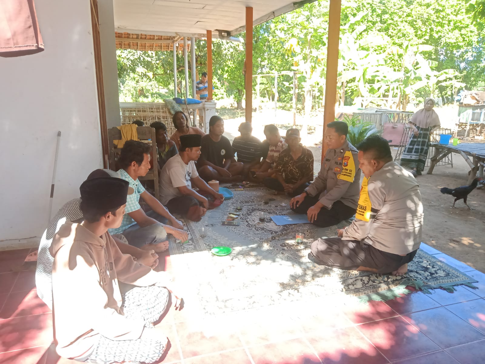 Cegah Terjadinya Konflik Sosial, Polisi RW Polres Sampang Tutup Arena Tren Sabung Ayam