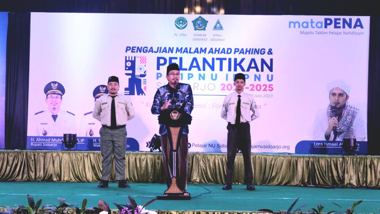 Ini Pesan Gus Muhdlor di Pelantikan PC IPNU-IPPNU Sidoarjo Periode 2023-2025