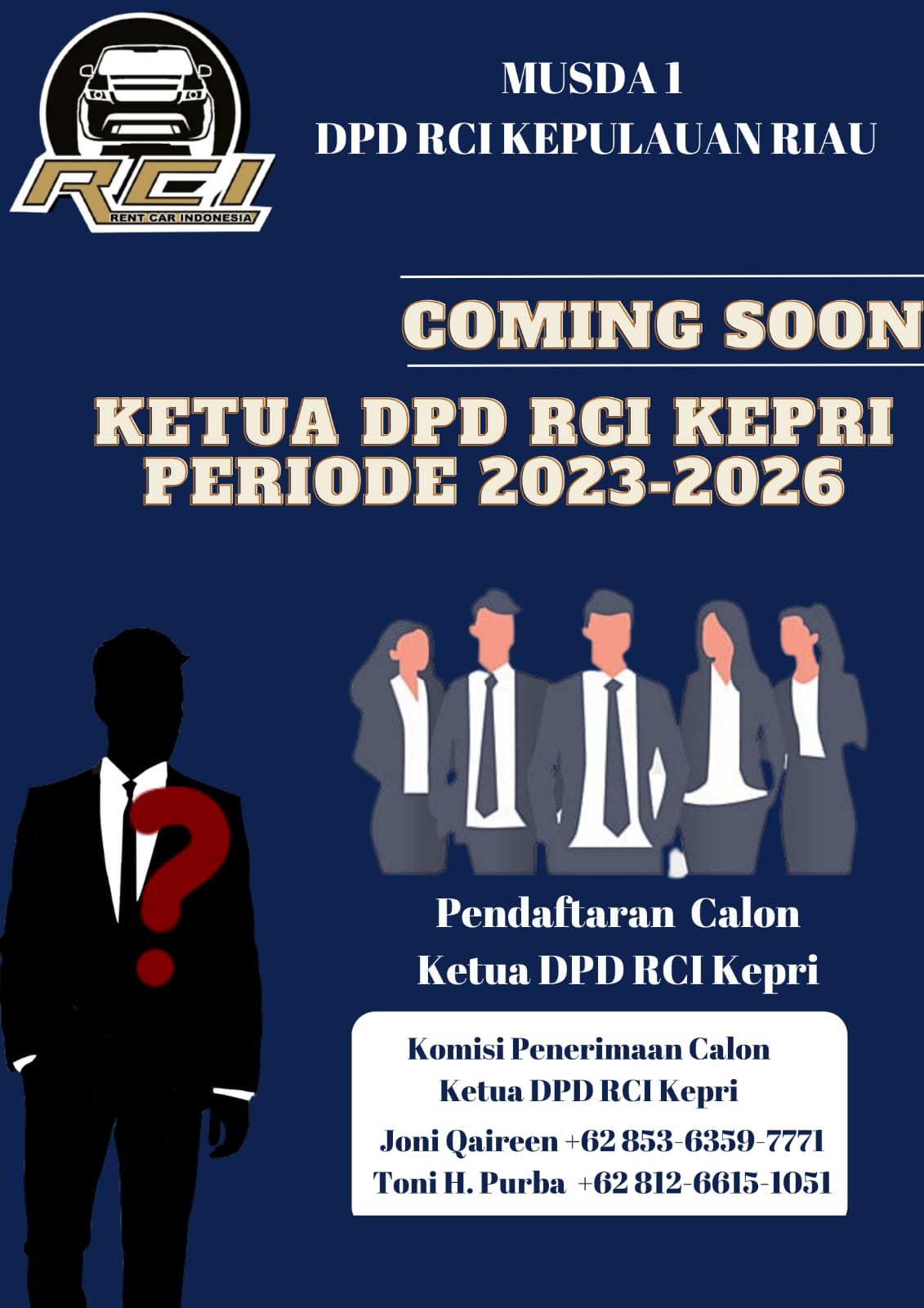 DPD RCI Kepri Akan Gelar Musda 1 di Hotel Deviana Batam