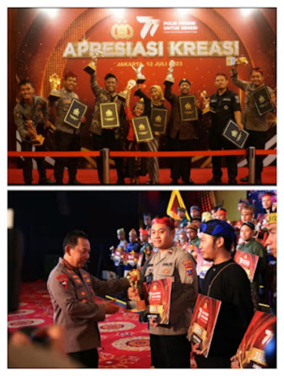 Polda Jatim Menangkan 9 Lomba Konten Kreative dan 1 Lomba Wow Presisi Competition Hari Bhayangkara ke 77.