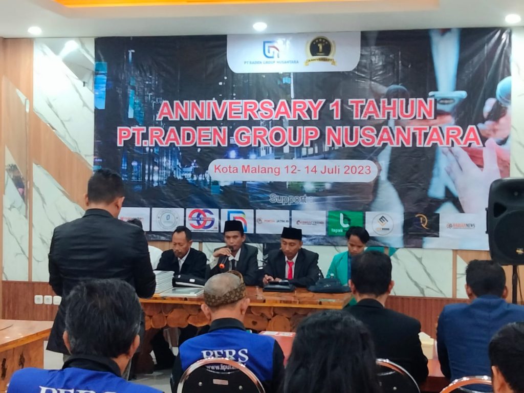PT. Raden Group Nusantara (RGN) Rayakan HUT Ke -1 Di Malang