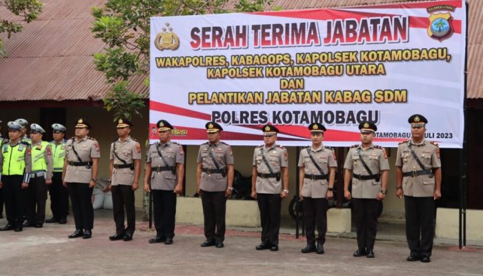 Sertijab Wakapolres Kotamobagu Beserta Pejabat Utama Dan Jajaran