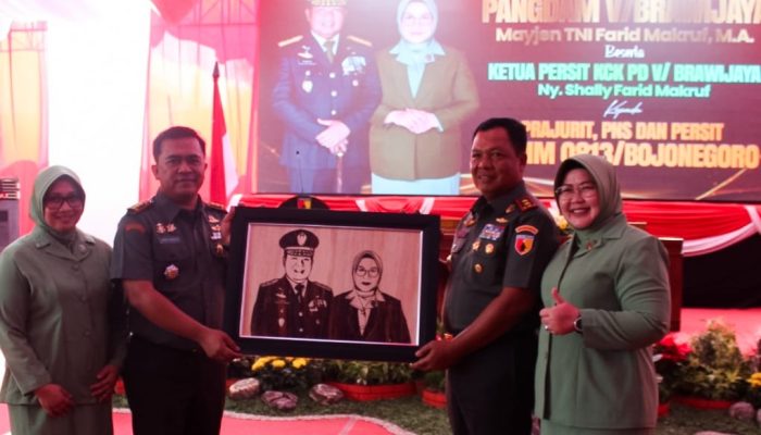Kunjungi Markas Kodim Bojonegoro, Ini Pesan Pangdam V Brawijaya