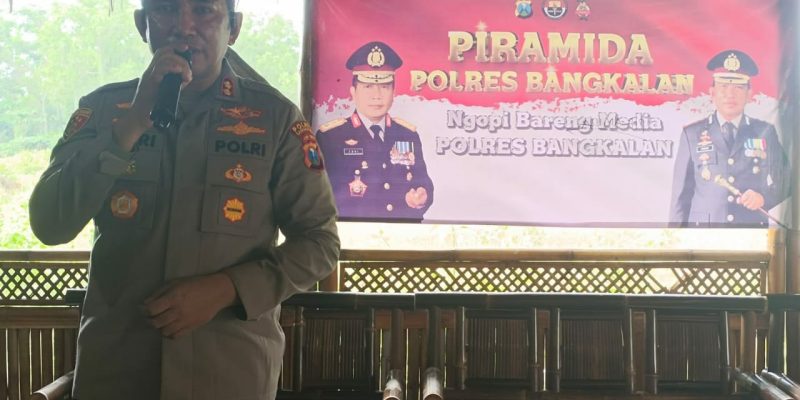 Kapolres Bangkalan Beserta Kapolsek se Kabupaten Bangkalan Adakan Giat Piramida Bersama Insan Pers