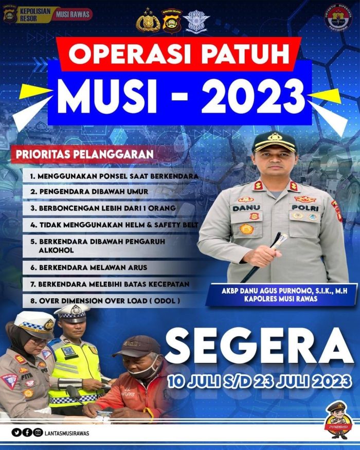 Operasi Patuh 2023 Akan Digelar 10 Juni Hingga 23 Juli 2023