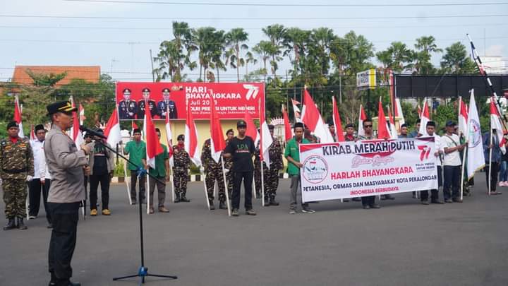Kirab Merah Putih Harlah Bhayangkara, Bukti Cinta Masyarakat Terhadap Polri