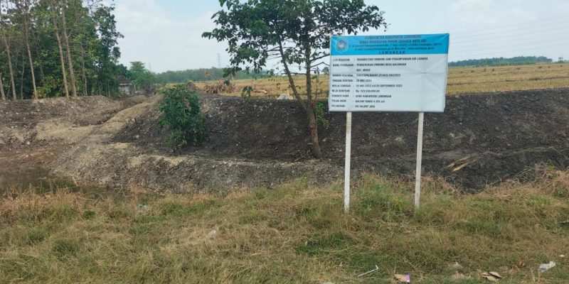 Embung di Desa Kacangan Telan Dana Ratusan Juta, Bersumber Anggaran APBD Lamongan 2023