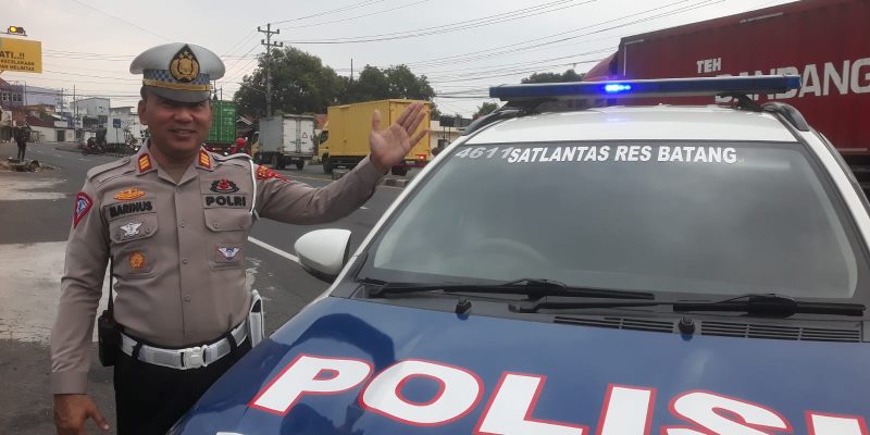 Perbaikan Jalan di Jalan Urip Sumoharjo Batang, Polisi Lakukan Rekayasa Lalu Lintas