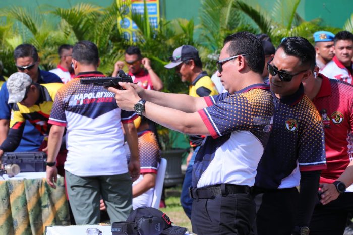 Kapolri Hadiri Lomba Menembak Kapolri Cup 2023