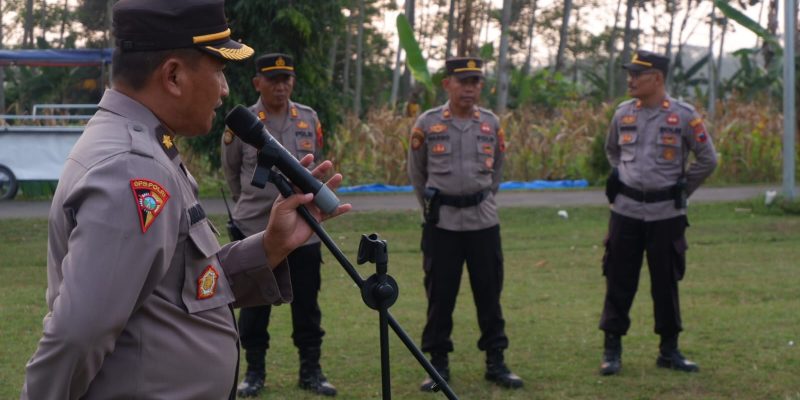 Apel Gabungan Personel TNI Polri Amankan Pilkades Tahap II di Kabupaten Batang