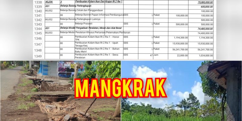 Penggunaan Anggaran Dana Desa Sentul Berantakan, Masyarakat Tuntut Kejelasan