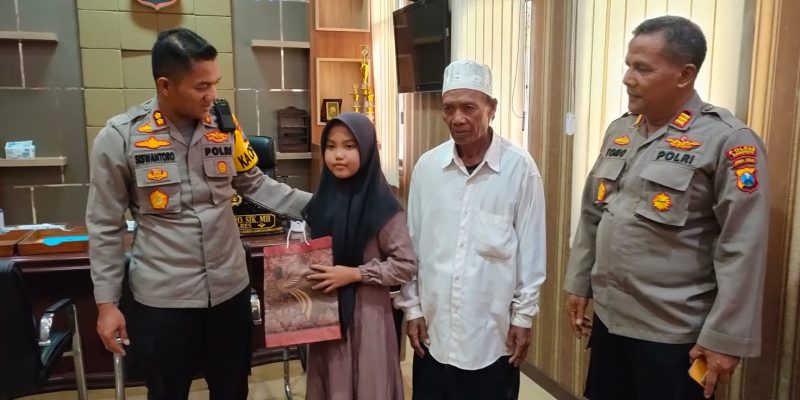 Kapolres Sampang Beri Kado Istimewa Kepada Anak Penderita Penyakit Jantung