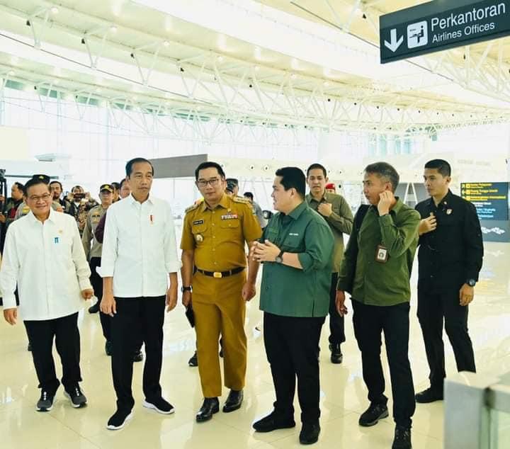 Presiden Jokowi Apresiasi Peningkatan Aktivitas di Bandara Internasional Kertajati.
