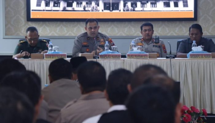 Polres Pasuruan Gelar Rakor Lintas Sektoral Menjelang Pengesahan Warga Baru PSHT