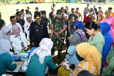 Kasrem 033/WP Hadiri Upacara Pembukaan TMMD ke-117 Tahun 2023 di Pulau Buru TBK