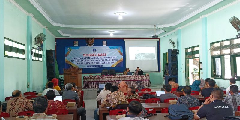 Disdik Sampang Gelar Sosialisasi PPDB Jenjang SD dan SMP Tahun Pelajaran 2023-2024