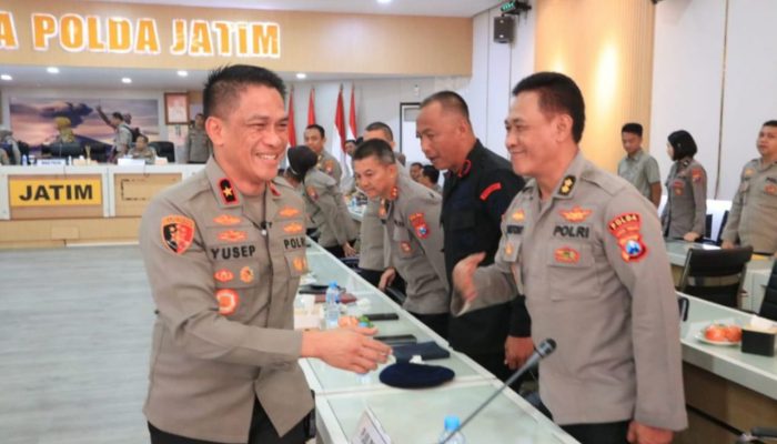 Wakapolda Jatim Sambut Peserta PKDN Sespimti Polri Dikreg Ke-32 TA 2023 di Jawa Timur.