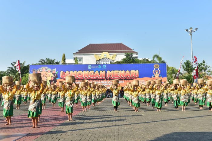 Gebyar 4.540 Sego Boran dan Pagelaran 1.569 Penari Boran Lamongan, Berhasil Memecahkan Rekor Muri Dunia