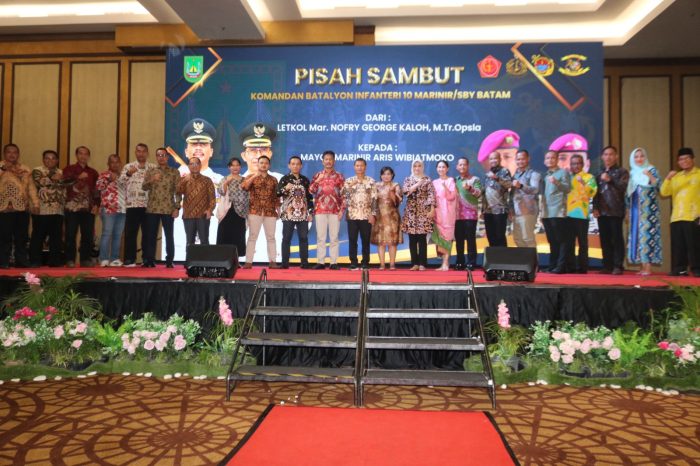 Pisah Sambut Danyonif 10 Marinir/SBY Bersama Jajaran Forkopimda Kota Batam