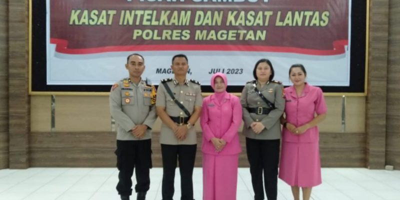 Kapolres Magetan  Pimpin Sertijab Mutasi Pejabat Utama Polres.