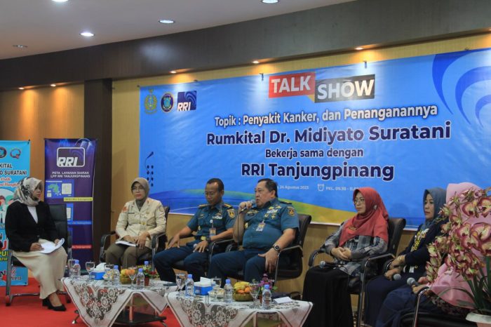 Rumkital Dr. Midiyato Suratani Berkolaborasi Dengan LPP RRI Tanjungpinang Gelar Talkshow Penyakit Kanker dan Penanganannya