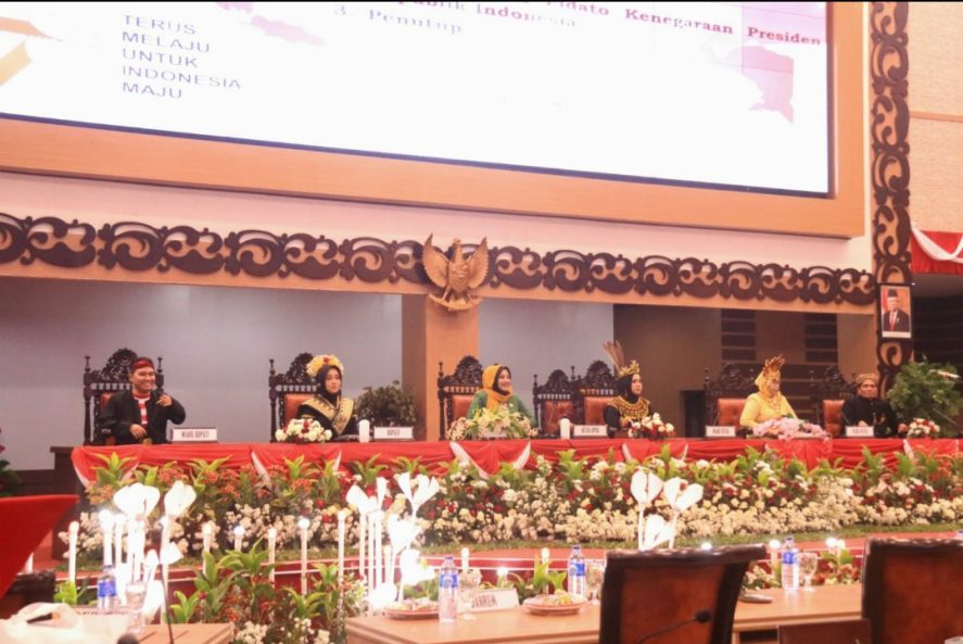 HUT RI Ke 78, Bupati Mojokerto Ikuti Pidato Kenegaraan Presiden RI