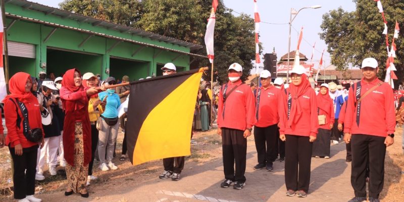 HUT Kemerdekaan RI Ke-78, 207 Regu Ramaikan Lomba Gerak Jalan Di Kecamatan Mojosari