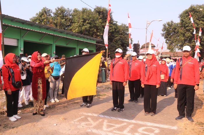 HUT Kemerdekaan RI Ke-78, 207 Regu Ramaikan Lomba Gerak Jalan Di Kecamatan Mojosari